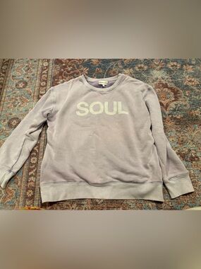 Anthropologie 'SOUL' Crewneck Sweatshirt - Light Lavender